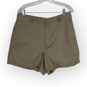 Vintage DKNY Jeans Beige Shorts 90s Tan Cotton High Rise Mom Shorts VTG Sz 14 L